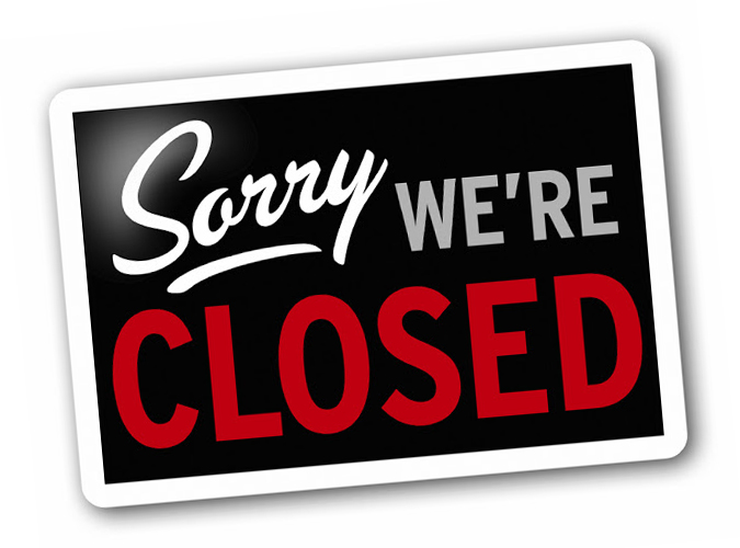 Sorry, we're closed